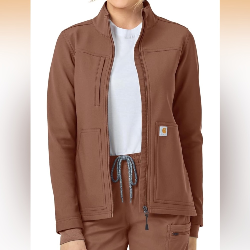 Carhartt Scrubs - Women's Utility Jacket in Brown